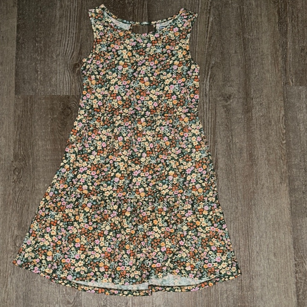 Old Navy Pink and Green Halter Sundress